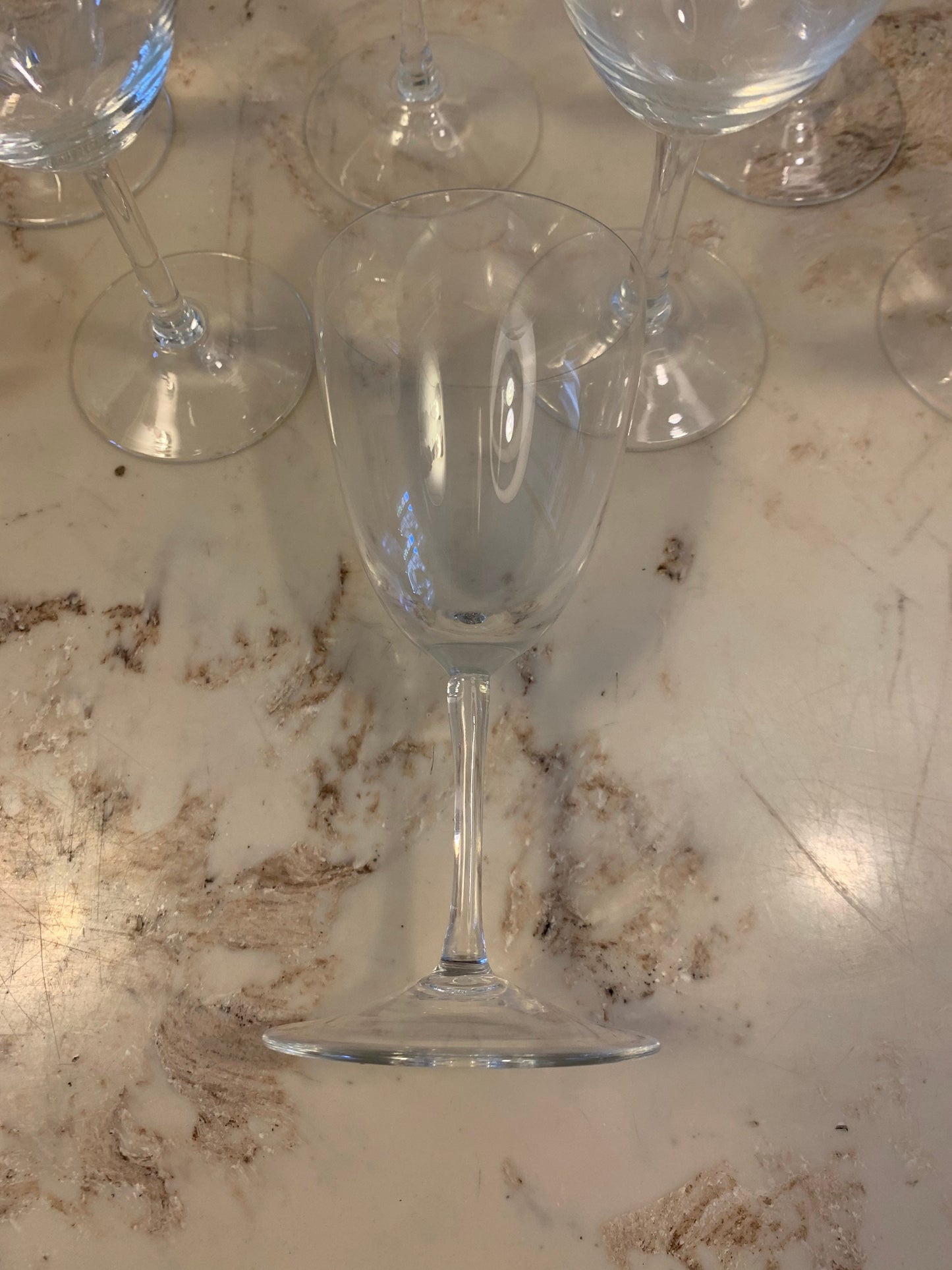 Crystal Coupe Glasses, Set of 6