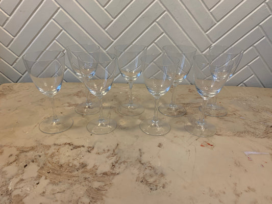 Crystal Coupe Glasses, Set of 6