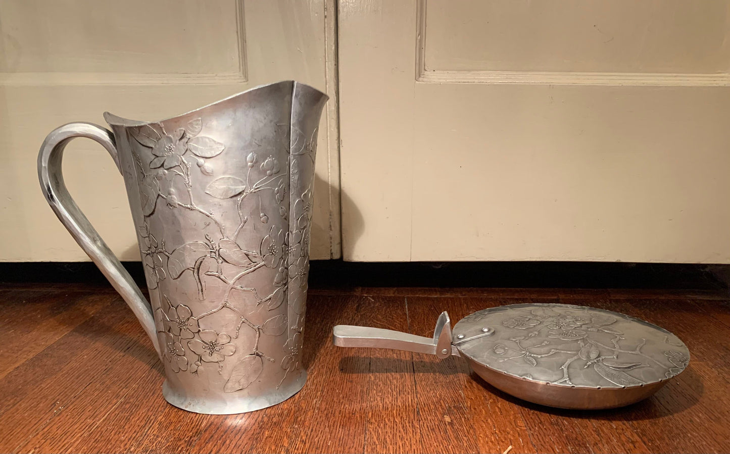 Vintage Pewter Pitcher and ash tray collector
