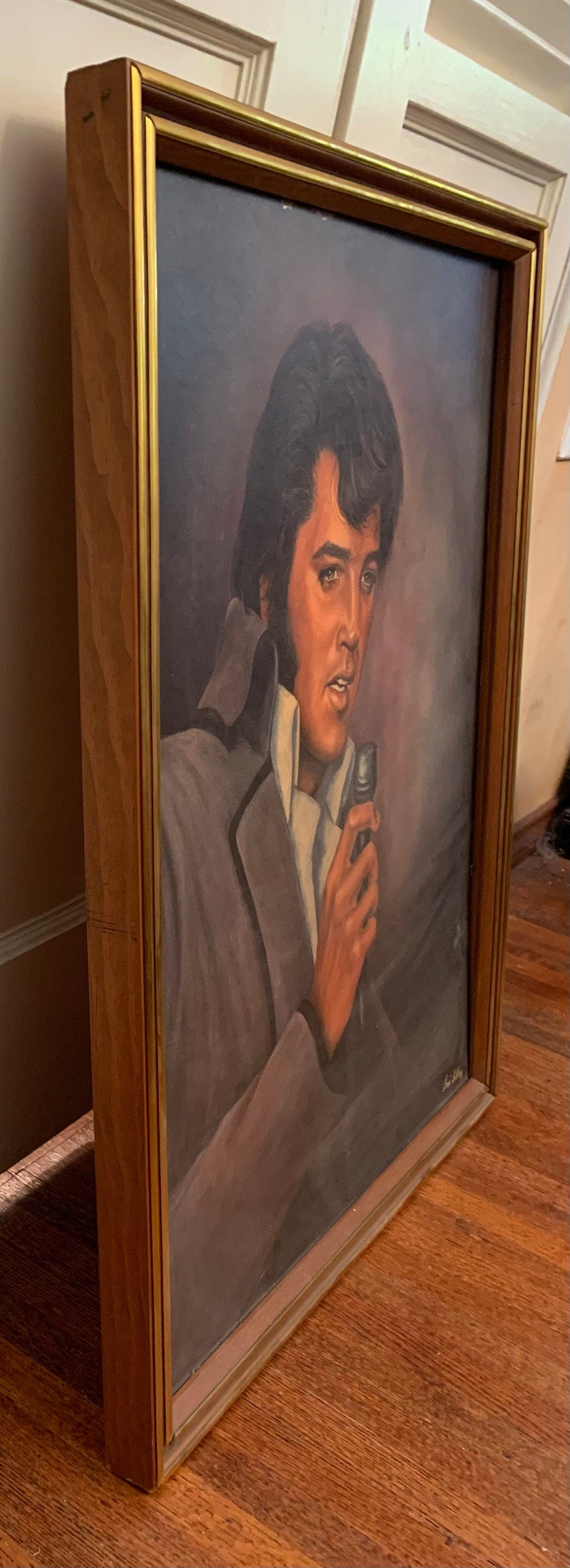 1970s Vintage Portrait of Elvis