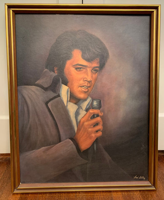 1970s Vintage Portrait of Elvis