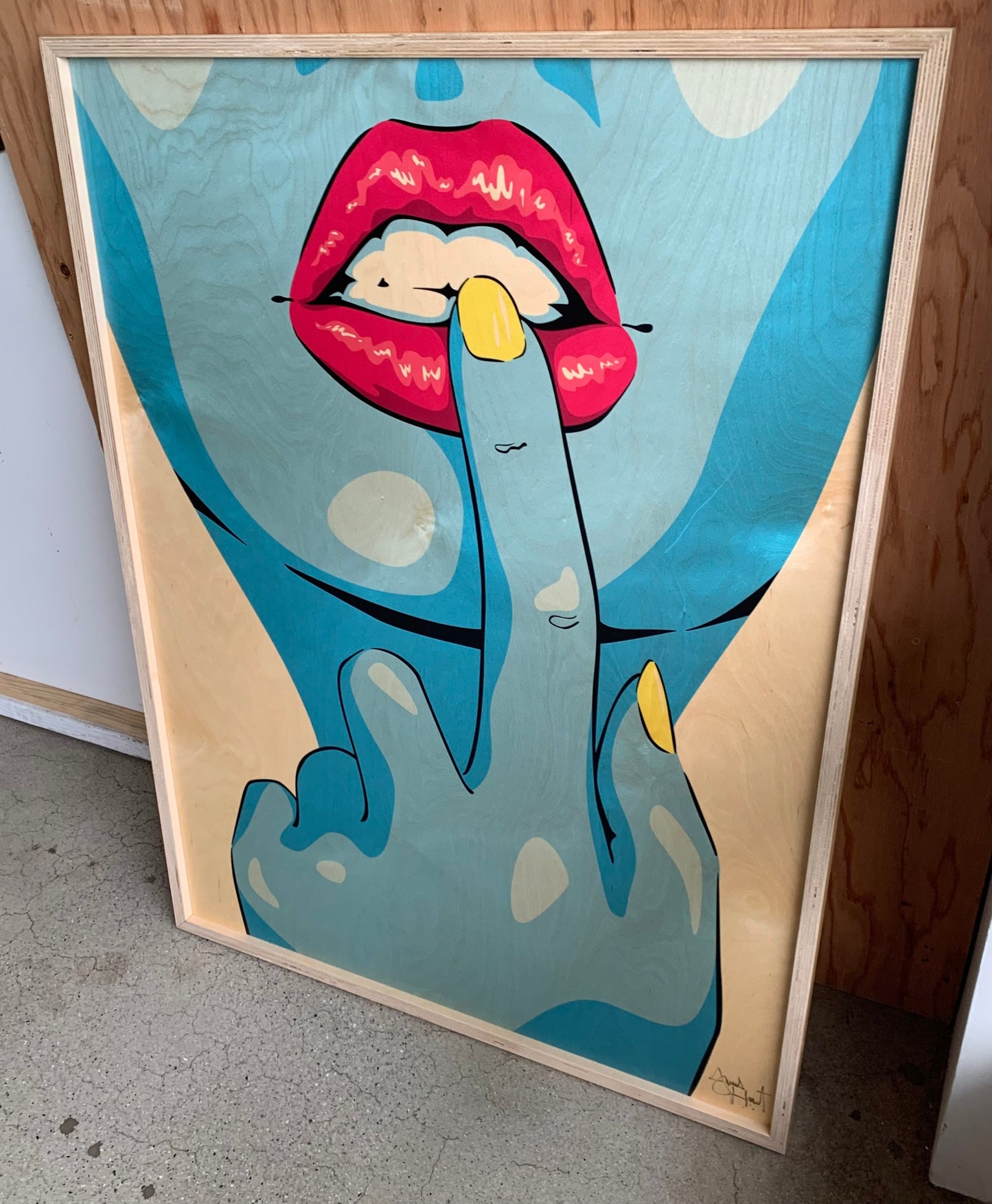 Image of Lips, by Artist James Haunt.