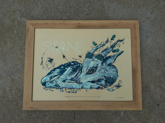 Swans Framed Poster