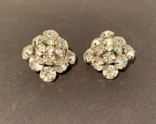 Vintage 1930s rhinestone earrings