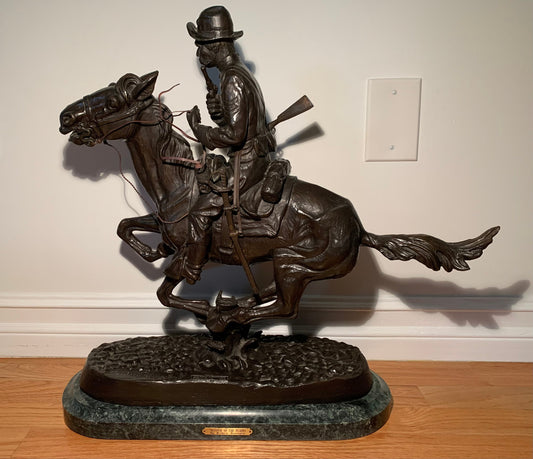 Vintage Remington "Trooper of the Plains" Bronze Statue