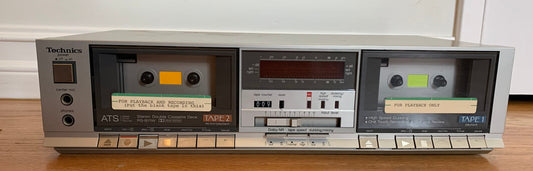 Technics RS-D170W Stereo Double Cassette Tape Deck