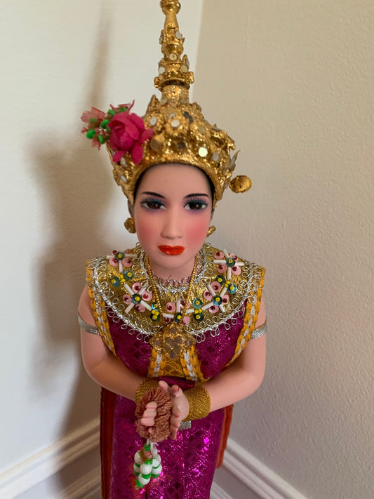 Vintage Thai Dancer Doll