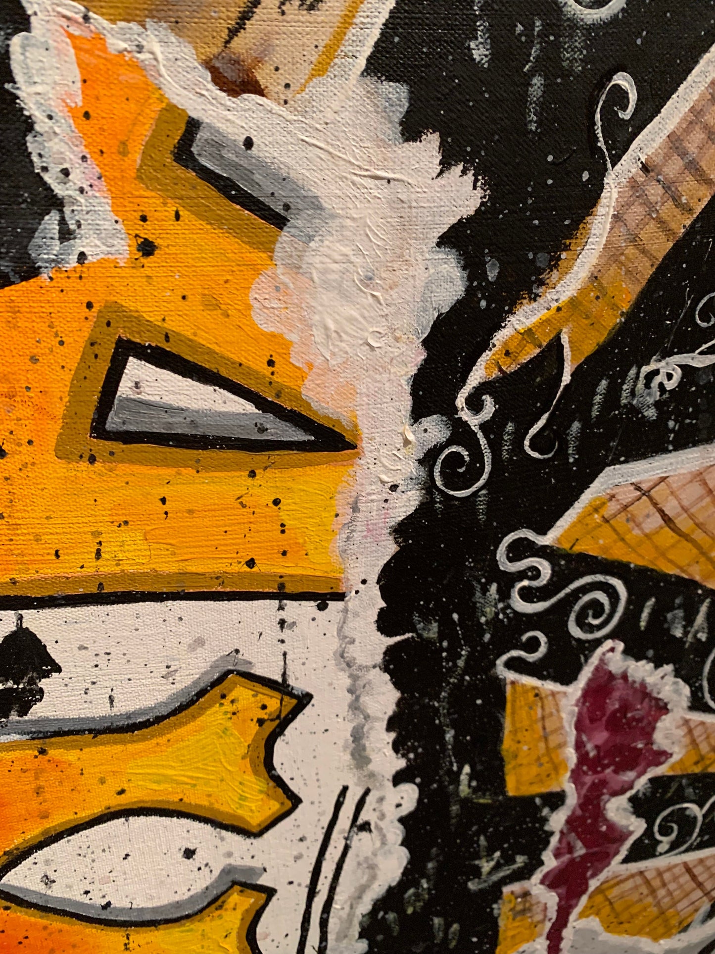 Abstract street art. Acrylic on canvas