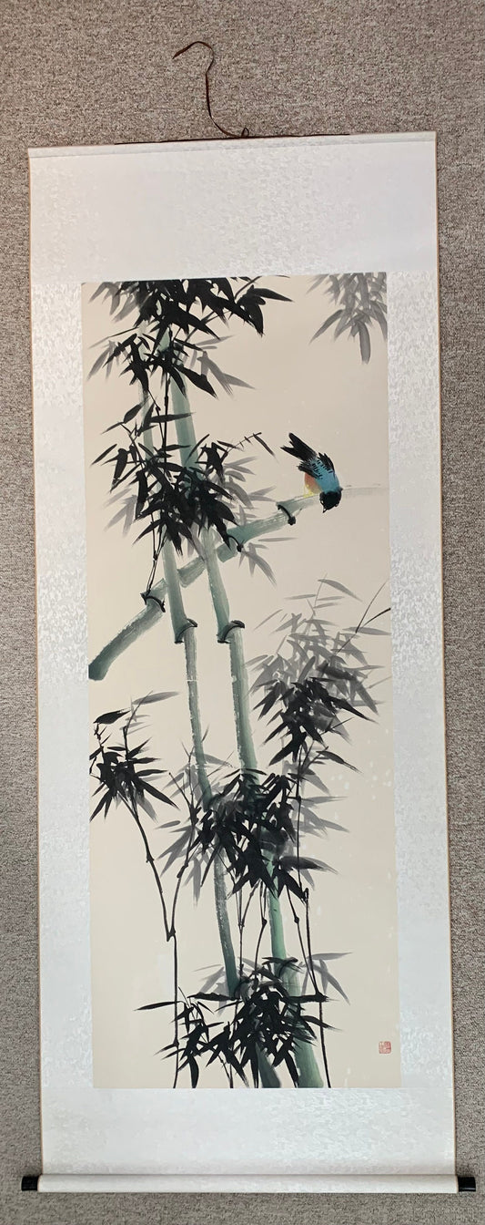 Vintage Large Bird Scroll