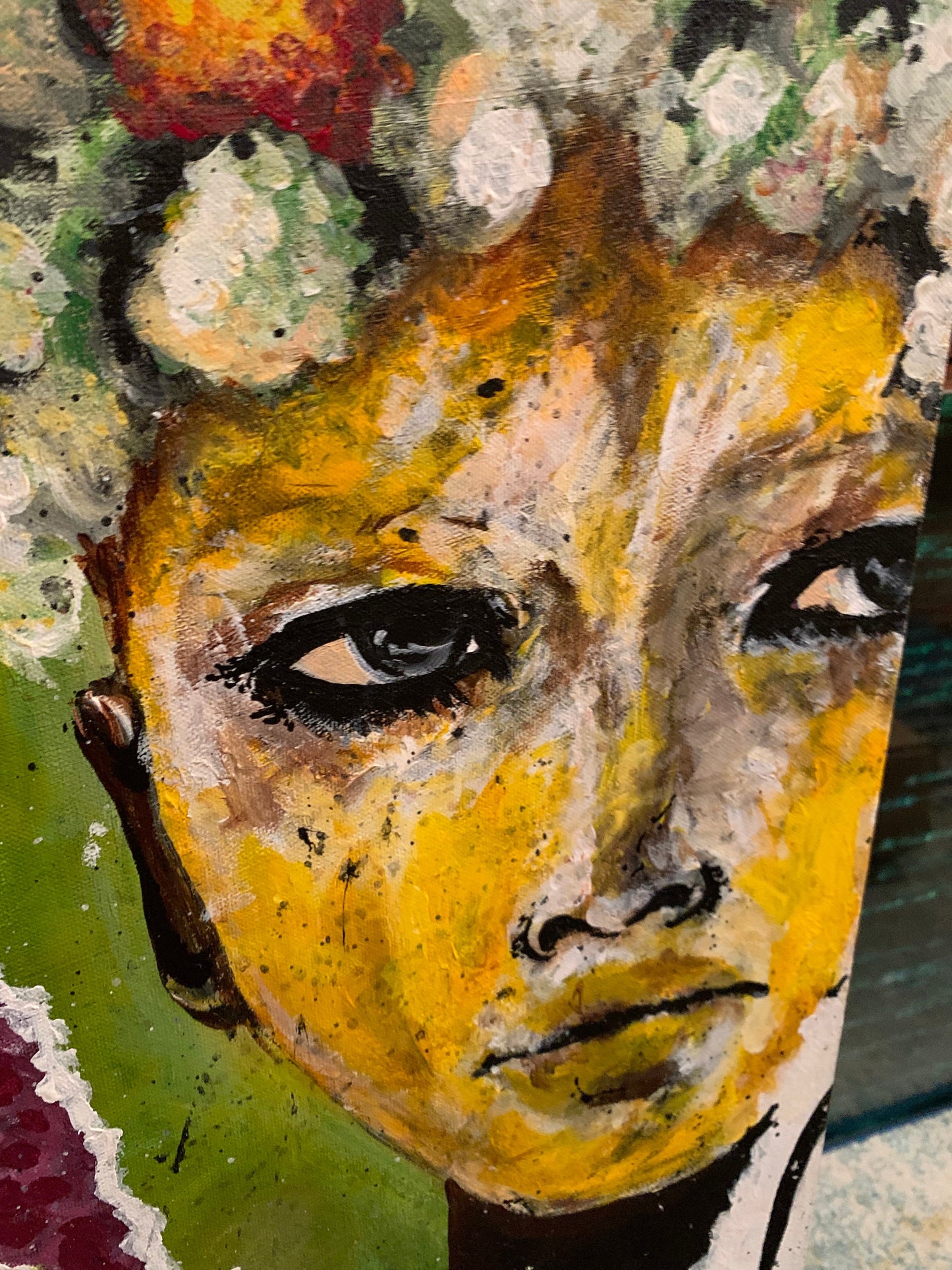 Abstract street art. Acrylic on canvas