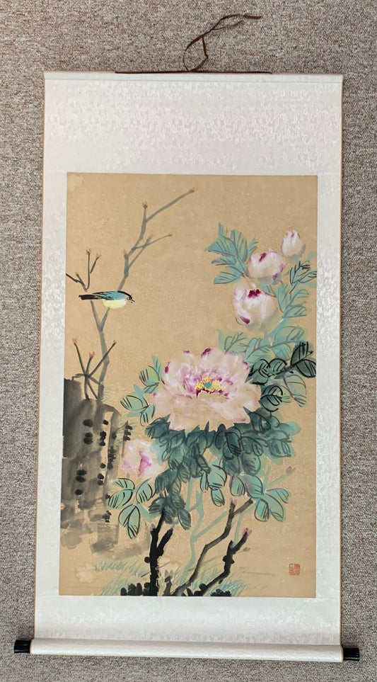 Vintage Medium Bird Scroll