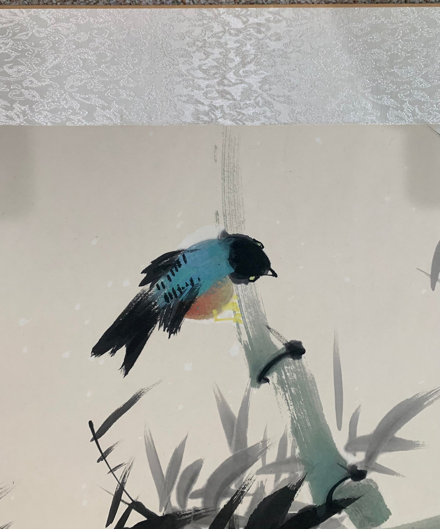 Vintage Large Bird Scroll