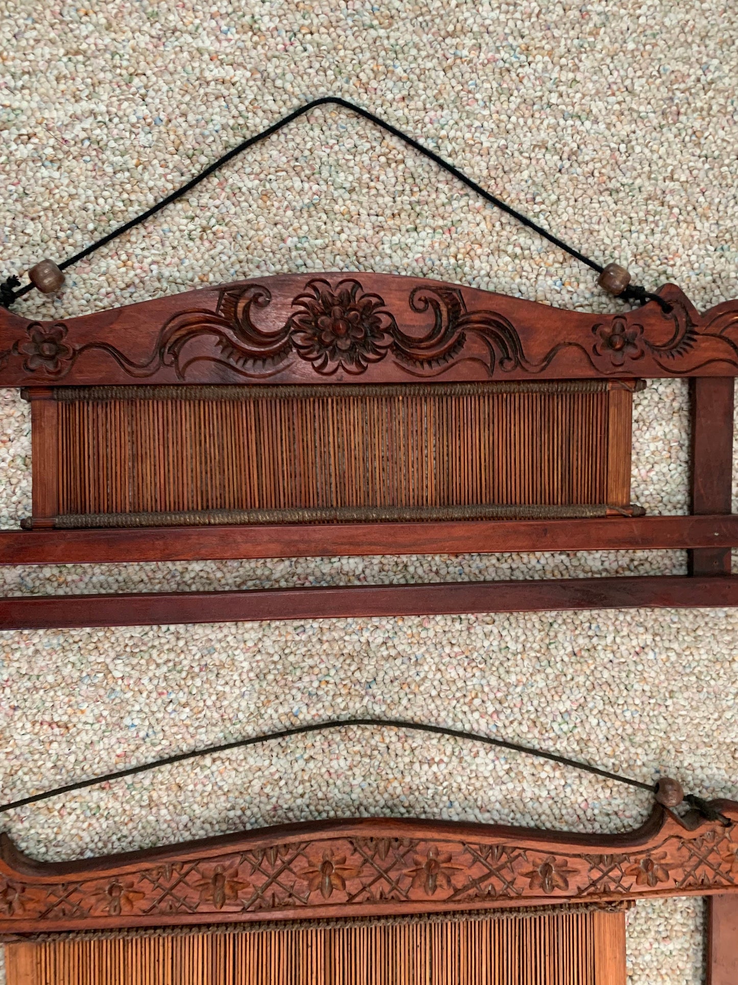 Antique Silk Looms, set of 3